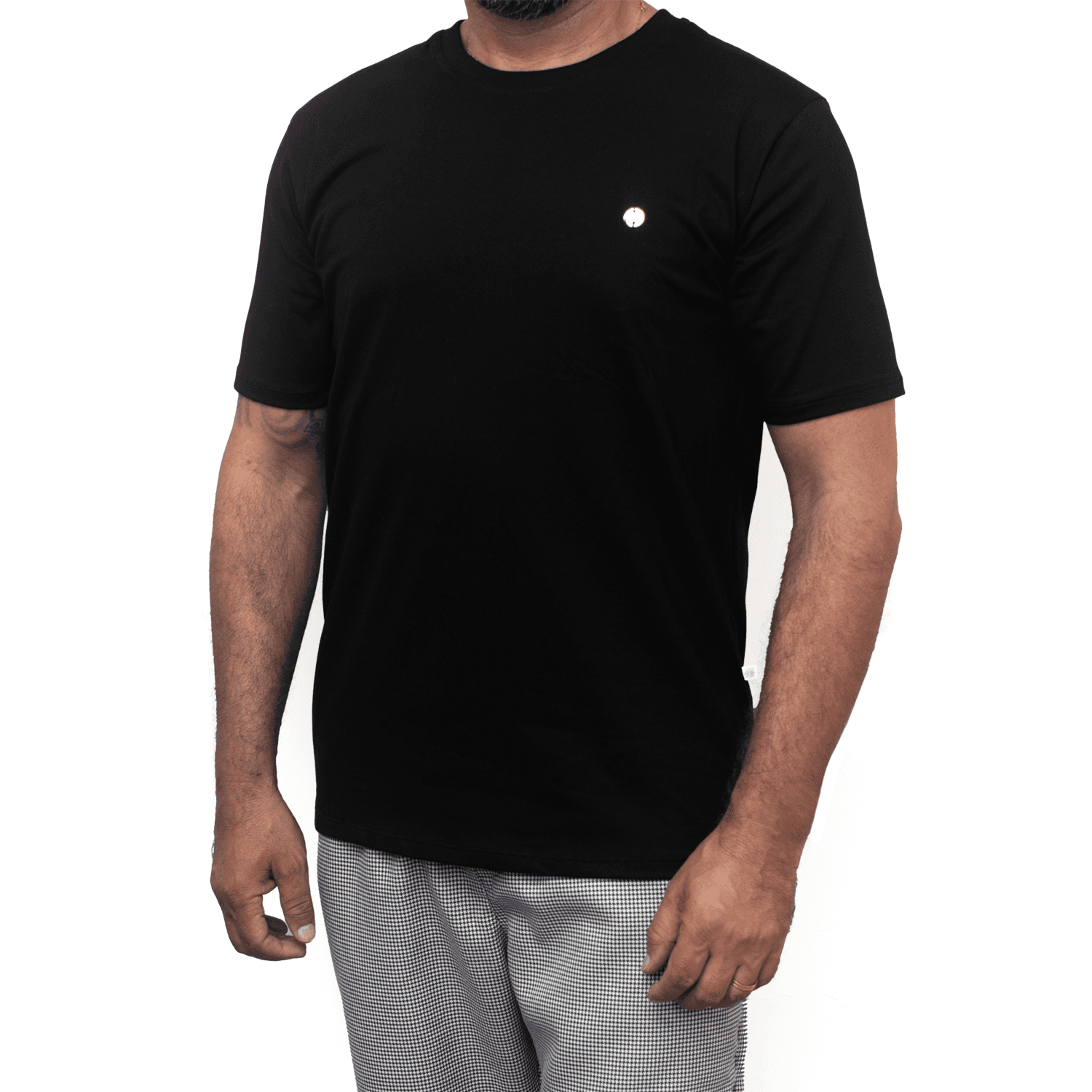 Camiseta de algodão com Elastano
